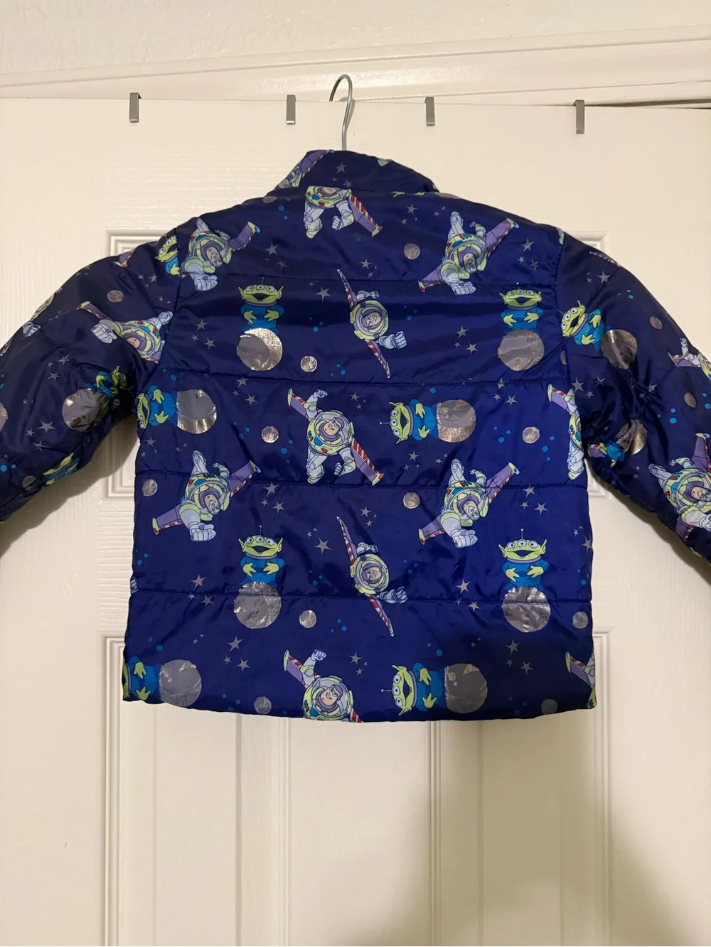 Disney Navy Space & Astronaut Print Puffer Jacket